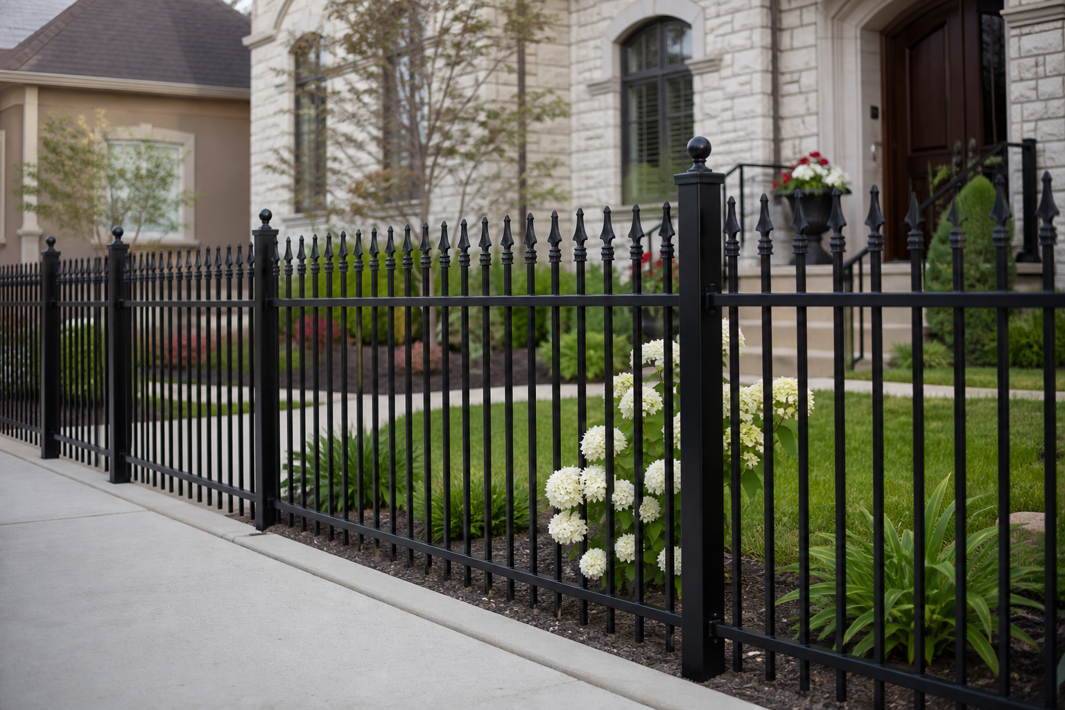 Aluminum fence installation Mooresville NC