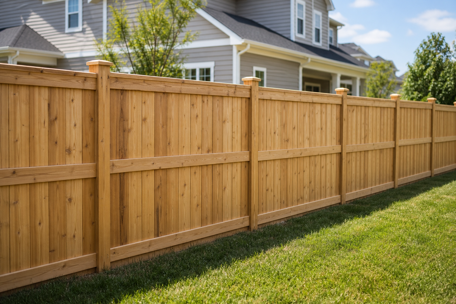 Professional wood fence installation in Mooresville NC